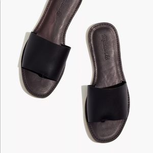 The Boardwalk post slide sandal in leather